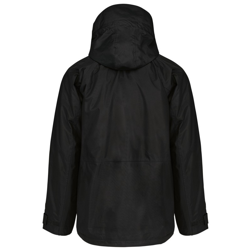 Parka 3 en 1 homme Black BACK