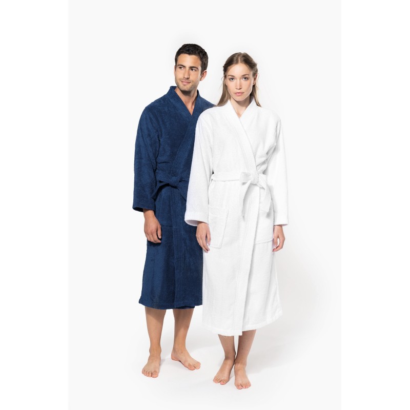 Peignoir col kimono