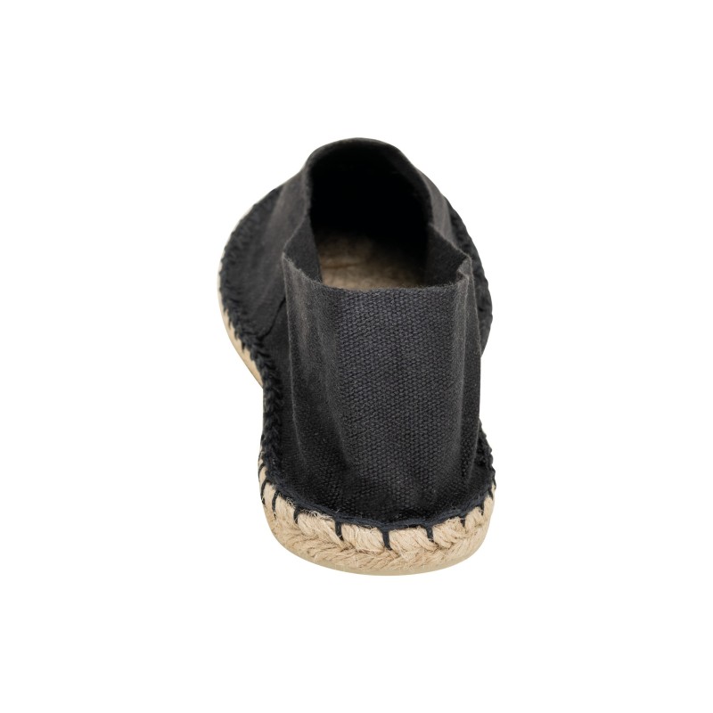 Espadrilles unisexe Made in France Black BACK
