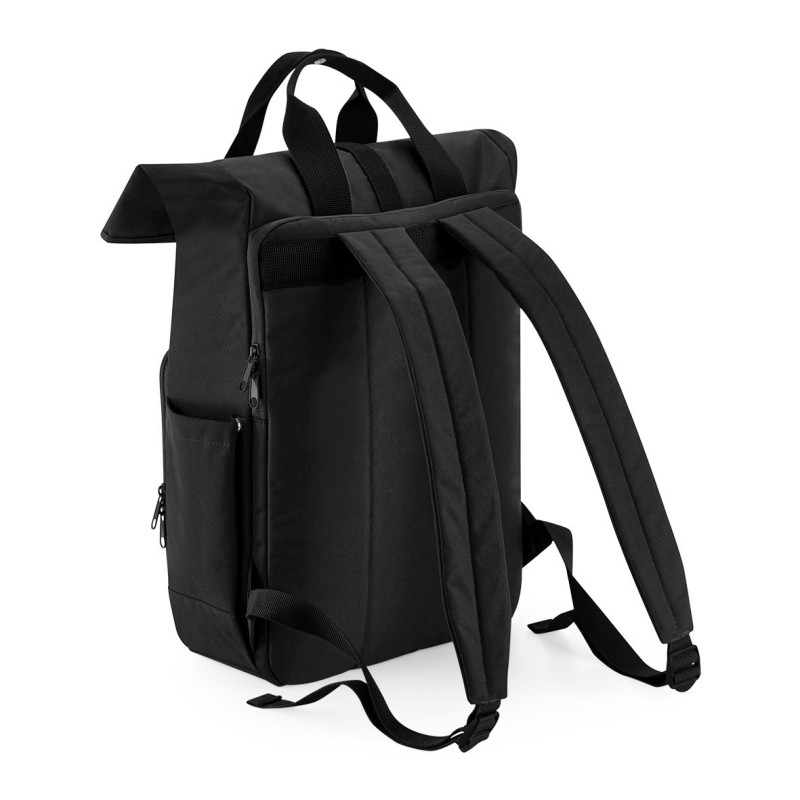 Sac à dos pour ordinateur recyclé Black BACK