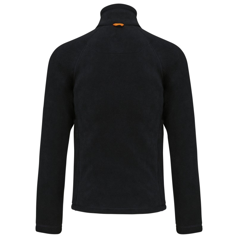 Marco  veste micropolaire zippée lourde Black BACK