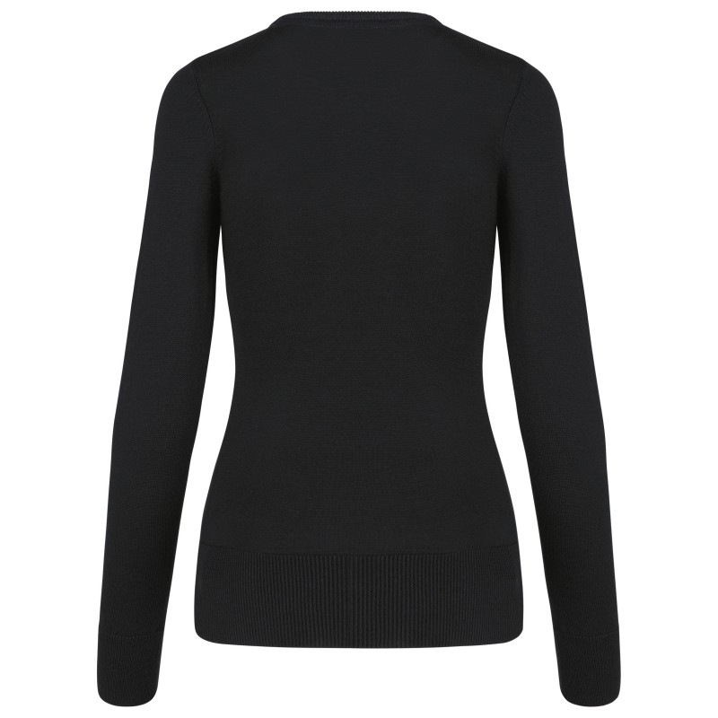 Pull col rond femme Black BACK
