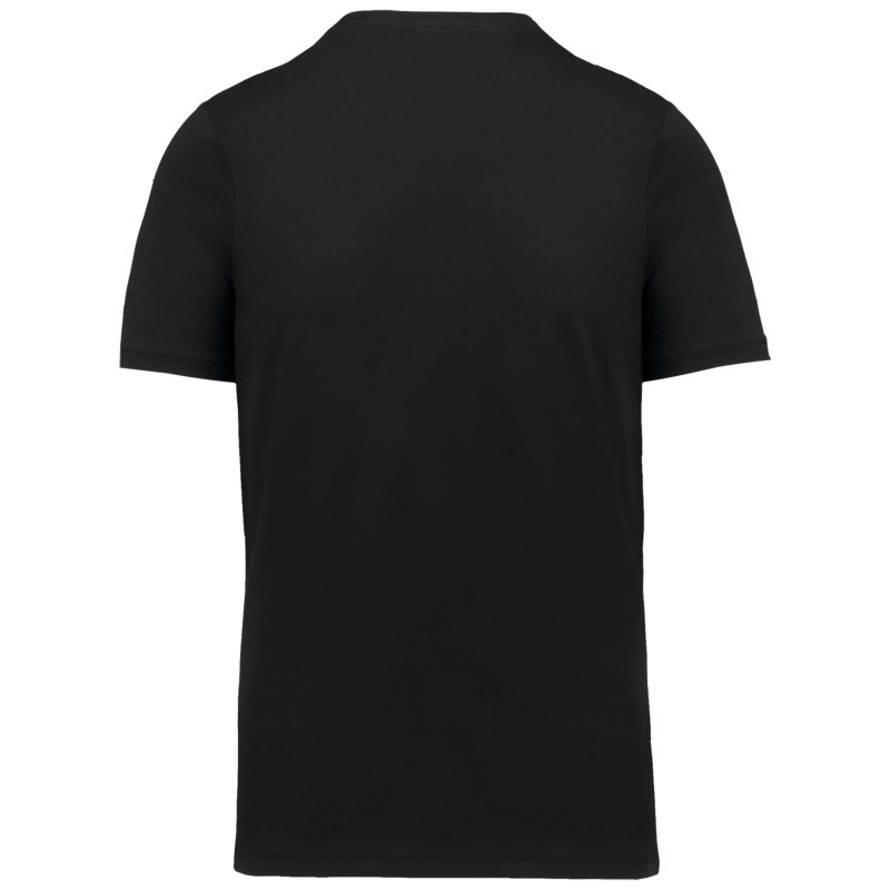 T-shirt Supima® col V manches courtes homme Black BACK