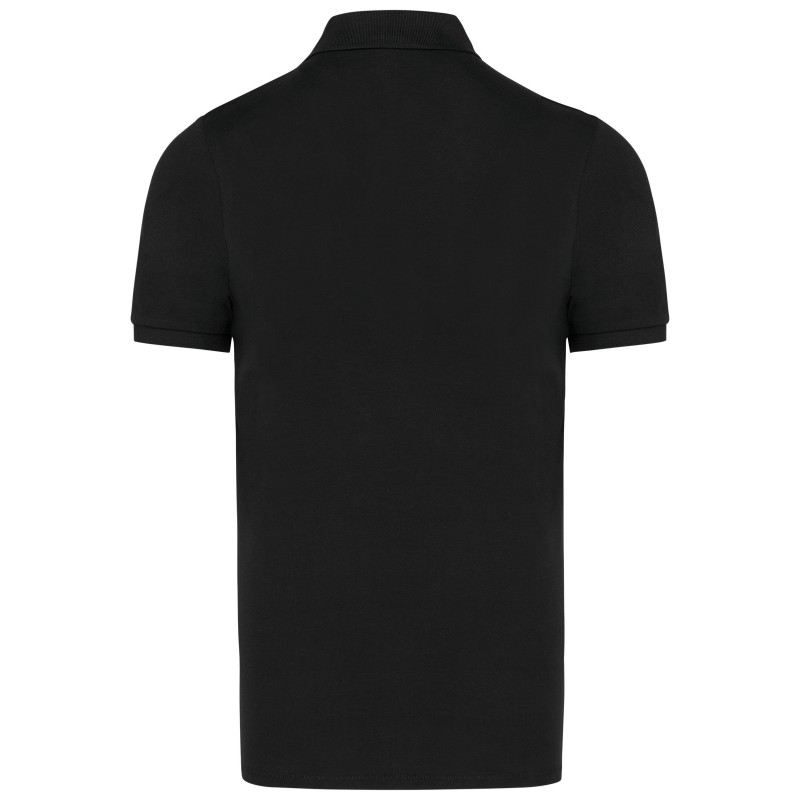 Polo Supima® manches courtes homme Black BACK