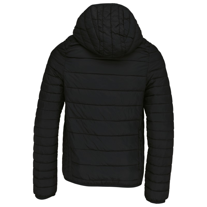 Doudoune légère capuche enfant Black BACK