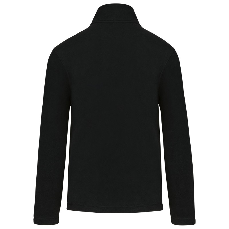 Veste micropolaire zippée unisexe Black BACK