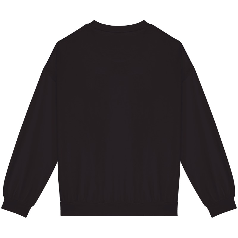 Sweat oversize Terry280 unisexe Washed black BACK