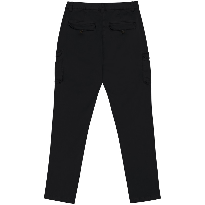 Pantalon cargo femme Washed black BACK
