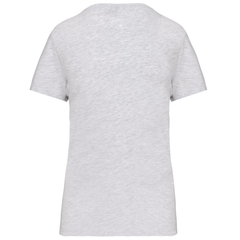 T-shirt BIO150IC col V femme Ash Heather BACK