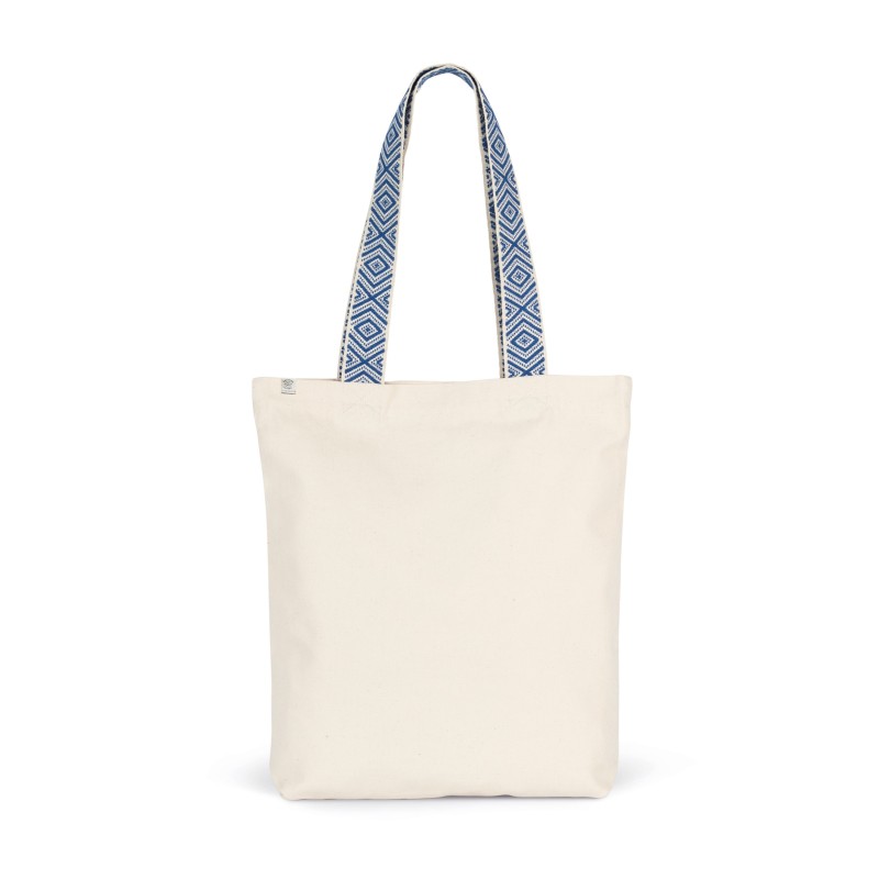 Sac shopping recyclé Ecume / Ethnic Blue FACE