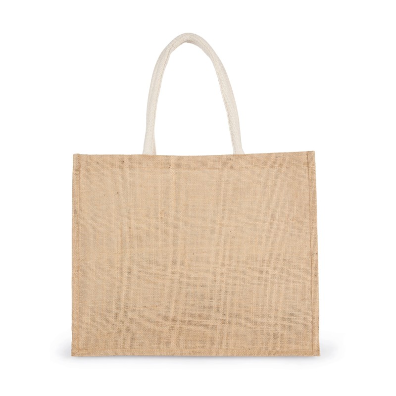 Sac shopping avec motifs de Noël Natural / Cherry Red BACK