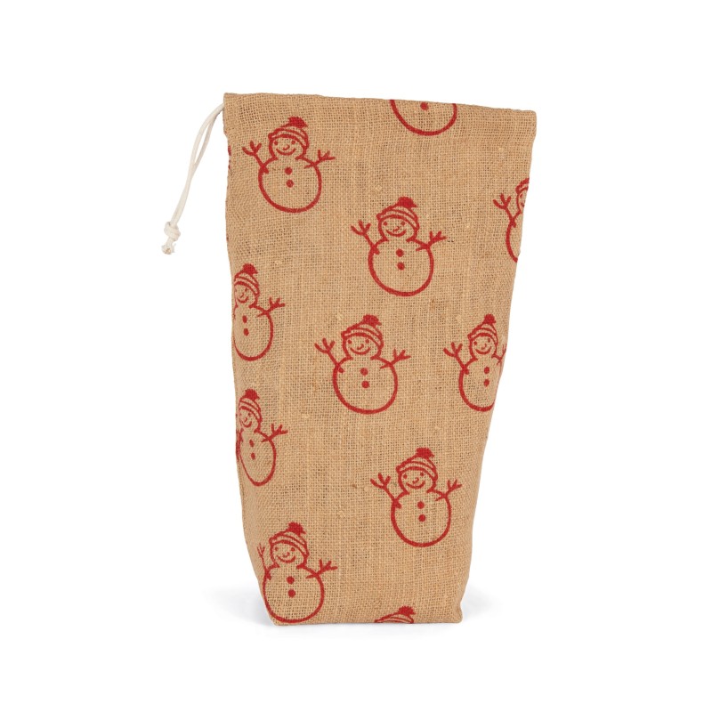 Porte-bouteille avec motifs de Noël Natural / Cherry Red FACE