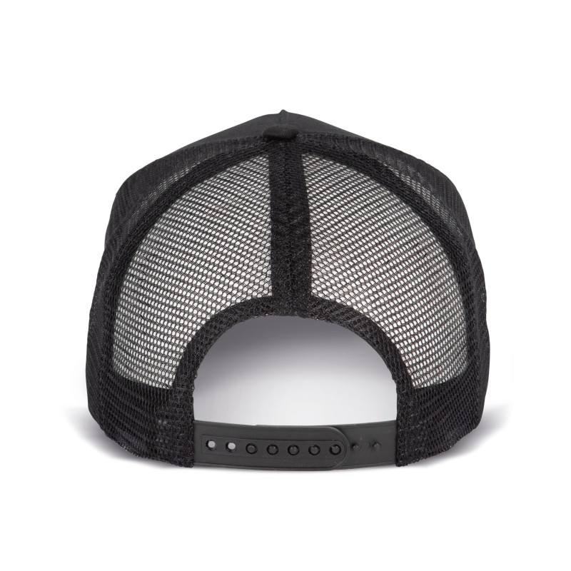 Casquette trucker - 5 panneaux Black BACK