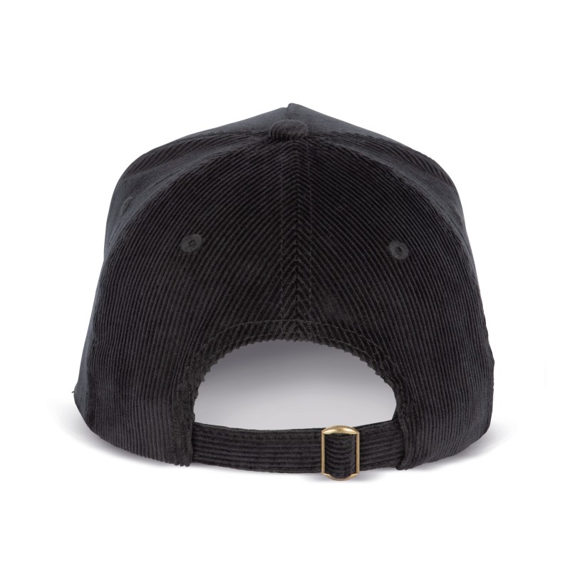 Casquette en velours - 5 panneaux Black BACK