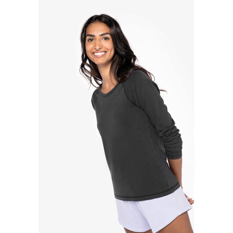 T-shirt raglan manches longues femme