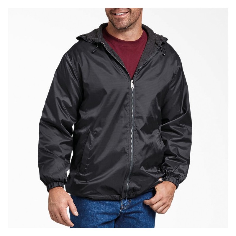 Veste en nylon molletonnée