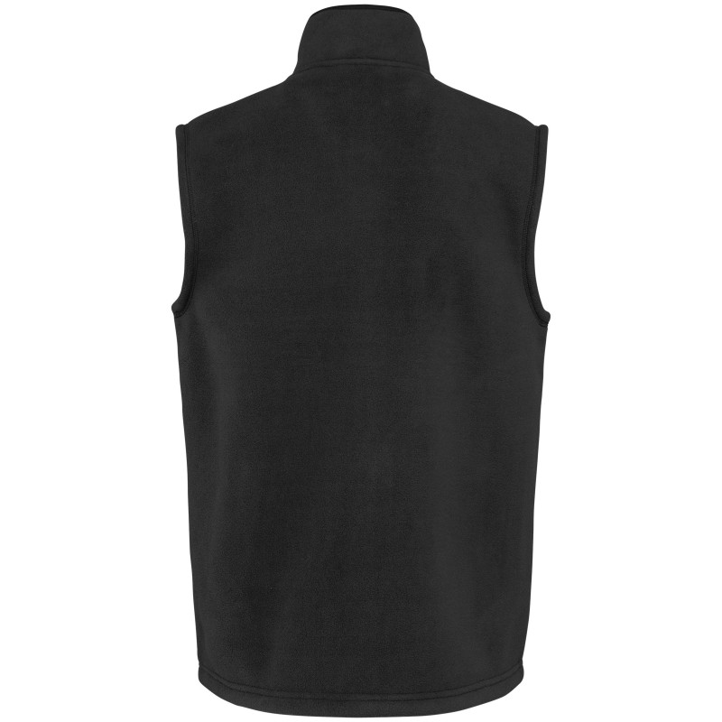Bodywarmer polaire avec intérieur sherpa unisexe Black BACK