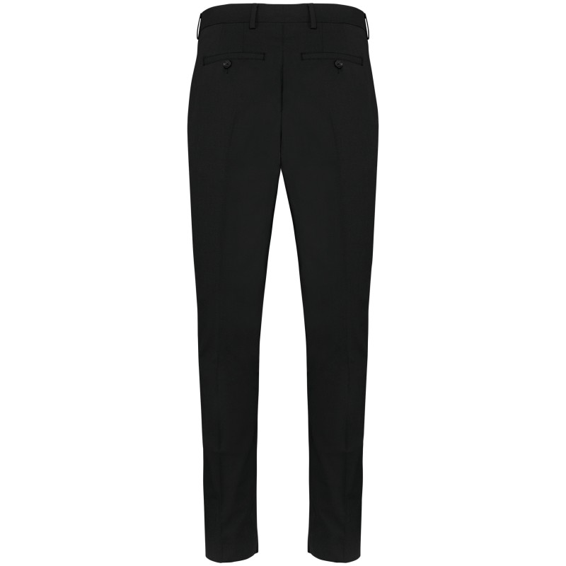 Pantalon de costume homme Black BACK