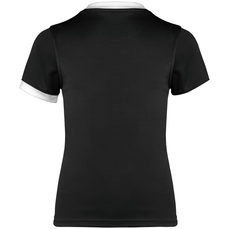 Maillot de rugby manches courtes enfant Black BACK