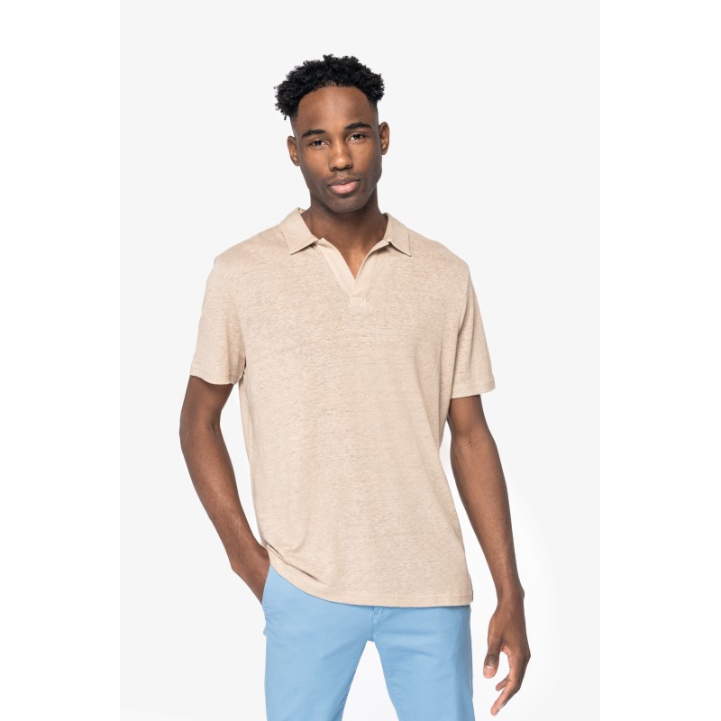 Polo en lin homme