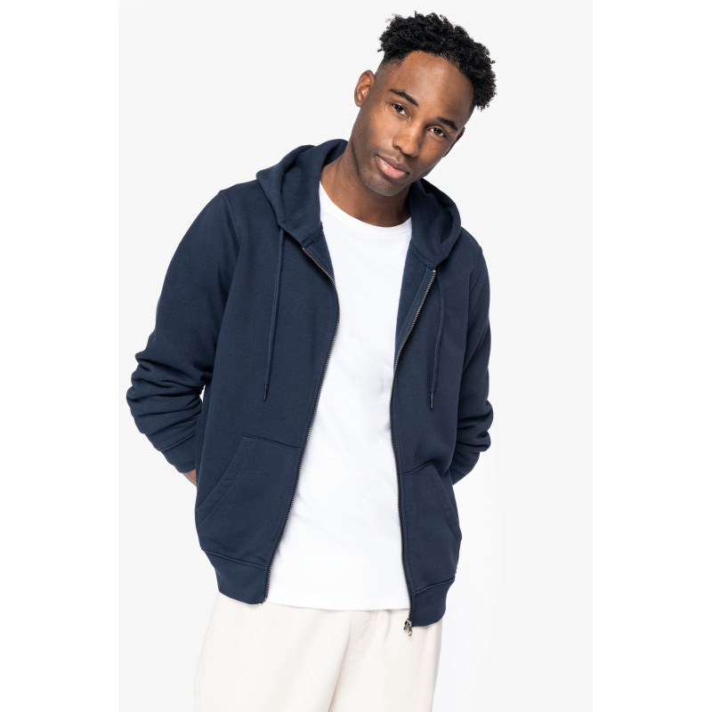 Sweat zippé capuche unisexe