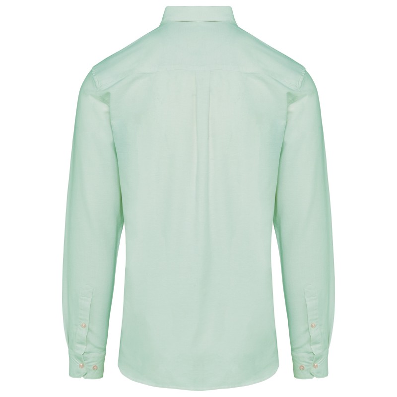Chemise Oxford manches longues homme Oxford Green BACK