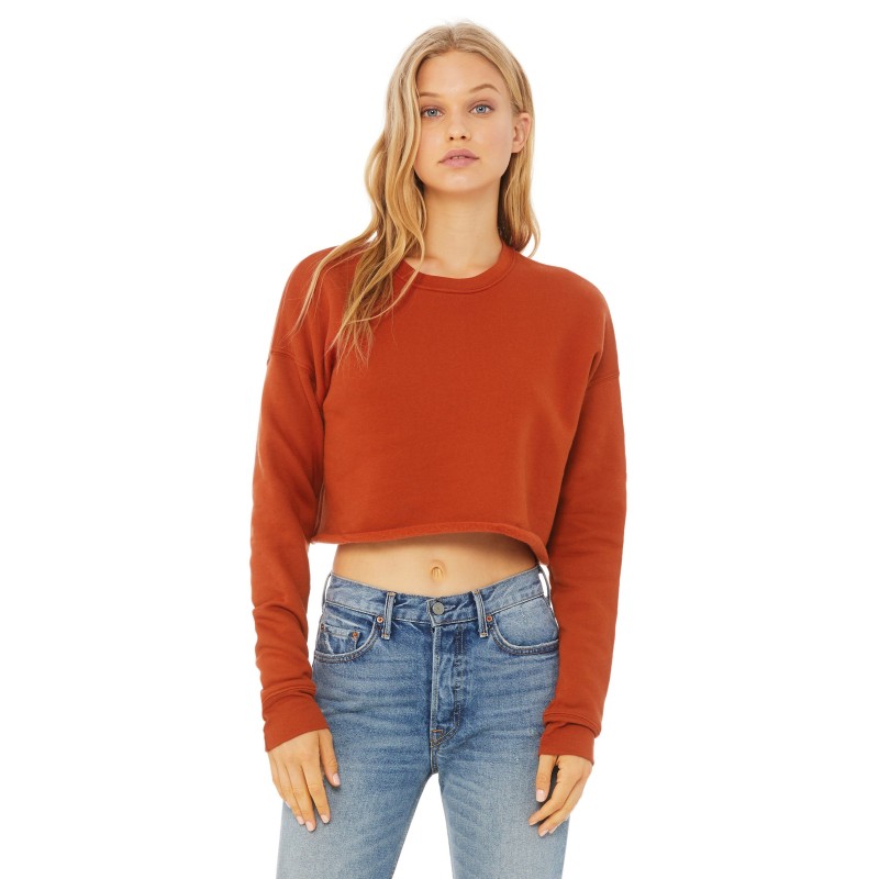 Sweat-shirt crop femme