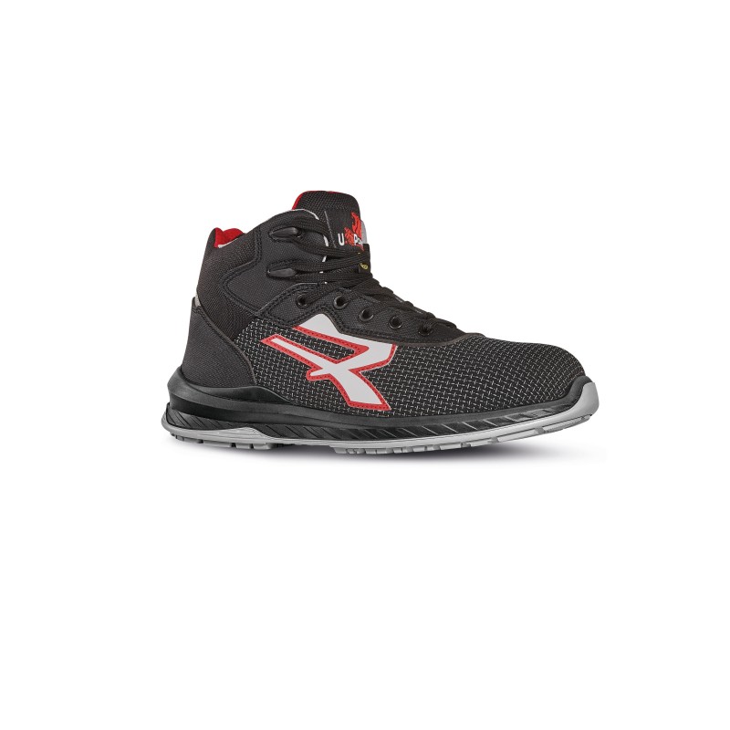 Chaussures de sécurité Stoccolma Black / Grey / Red SIDE