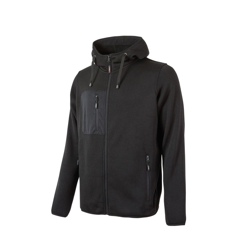 Sweat zippé à capuche Rainbow Black Carbon FACE