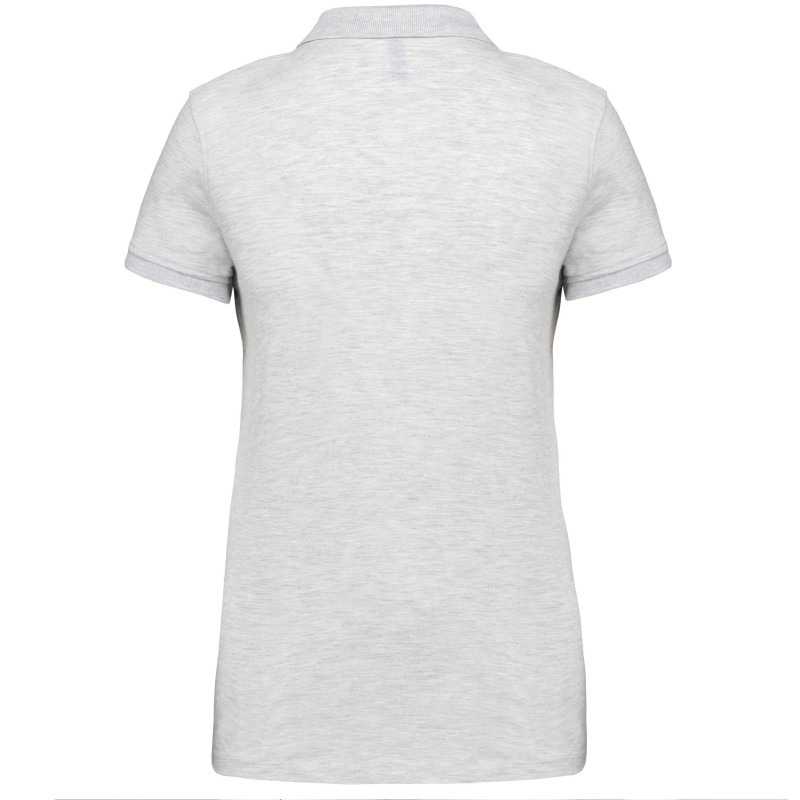 Polo piqué manches courtes femme Ash Heather BACK