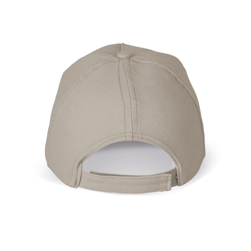 Casquette coton épais - 5 panneaux Beige BACK