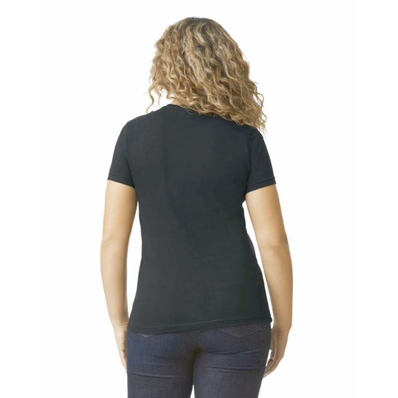 T-shirt femme softstyle CVC Pitch Black BACK