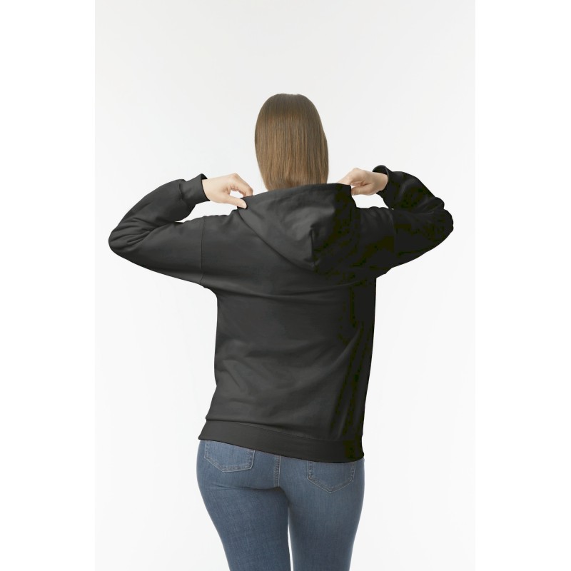 Sweat-shirt à capuche Midweight Softstyle Black BACK