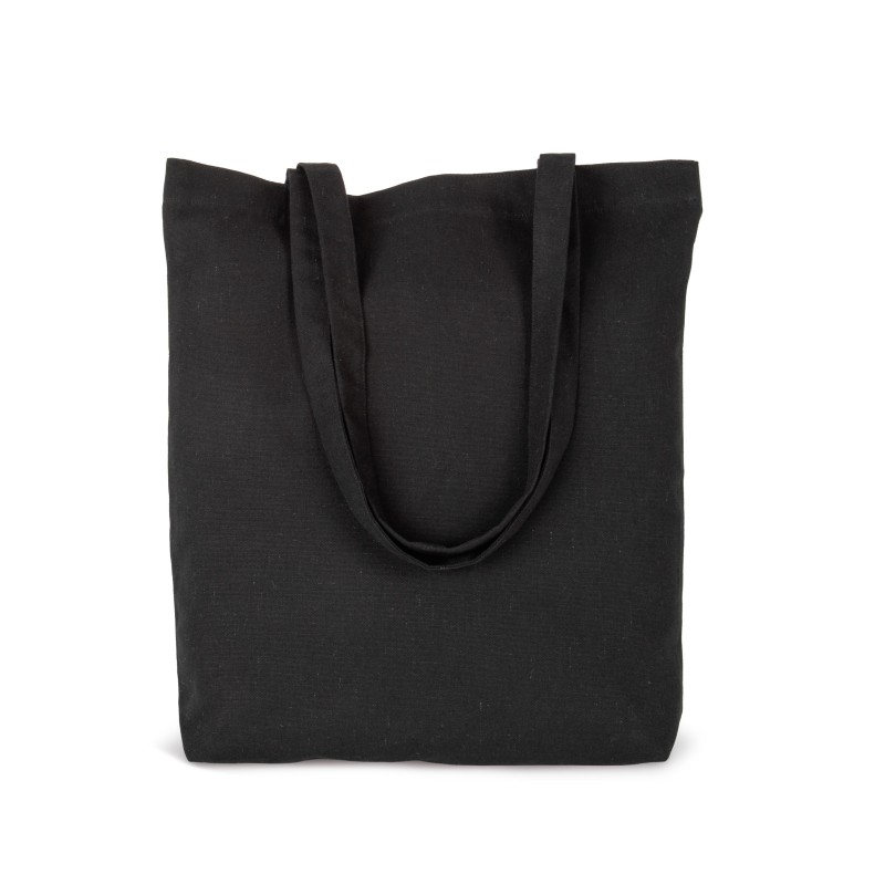Sac cabas en coton K-loop project recyclé Black Jhoot FACE