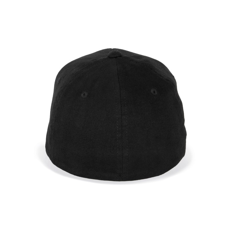 Casquette Flexfit coton brossé - 6 panneaux Black BACK