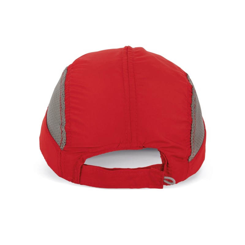 Casquette sport pliable Red / Grey BACK