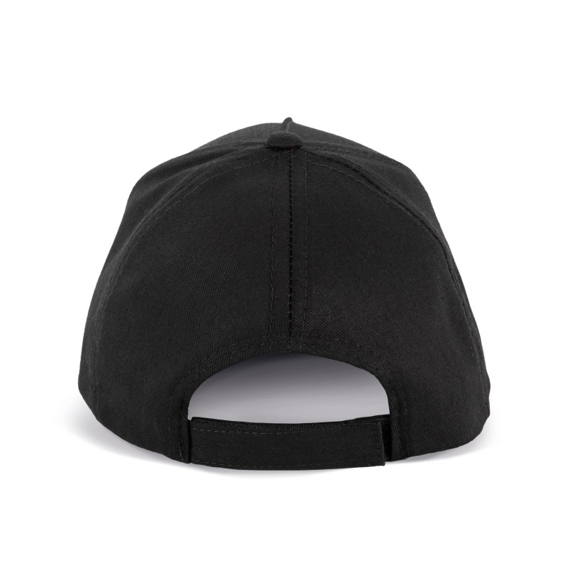 Casquette enfant en coton - 5 panneaux Black BACK