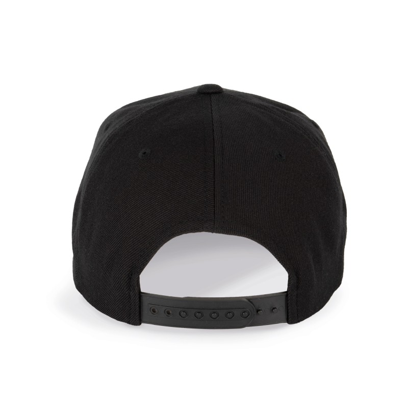 Casquette visière plate - 6 panneaux Black BACK