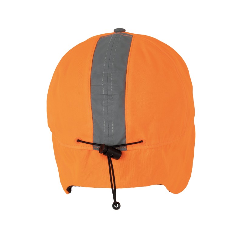 Casquette hiver fluorescente - 6 panneaux Fluorescent Orange BACK
