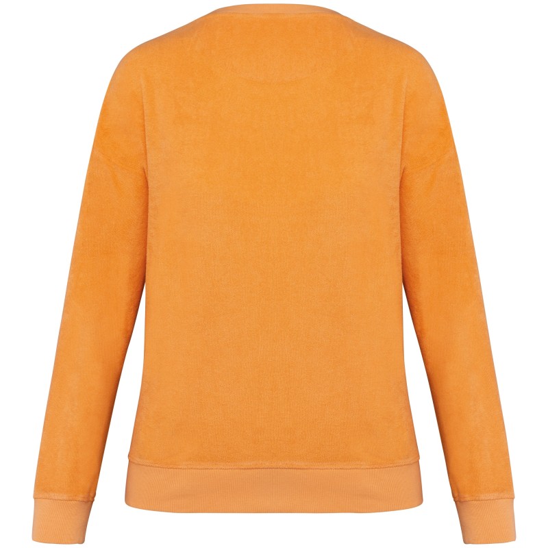 Sweat oversize Terry Towel femme Apricot BACK