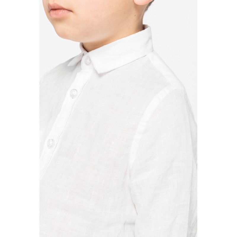 Chemise en lin garçon