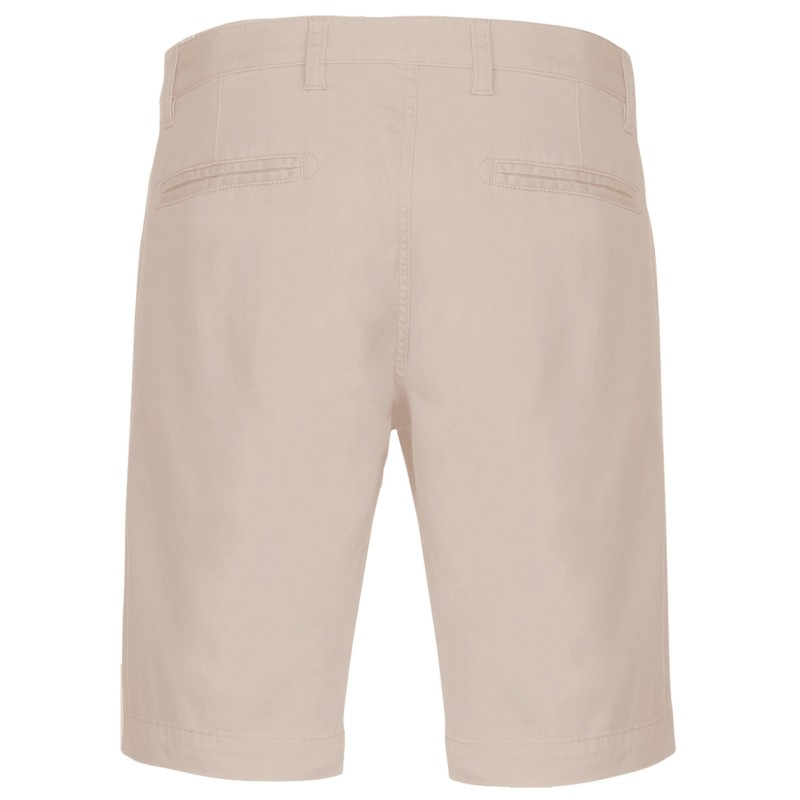 Bermuda chino homme Beige BACK