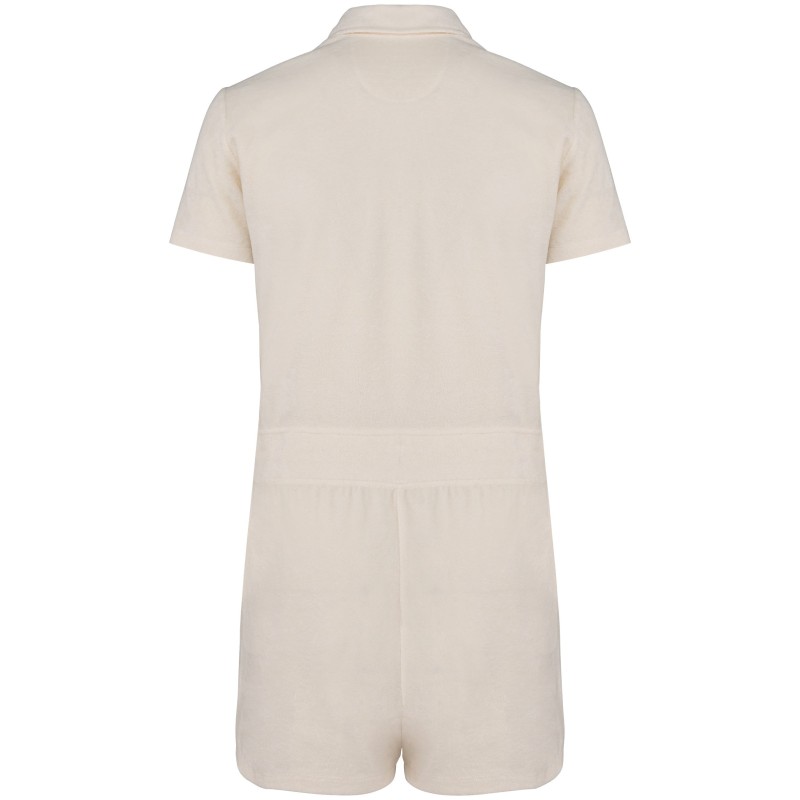 Combinaison Terry Towel Femme Ivory BACK