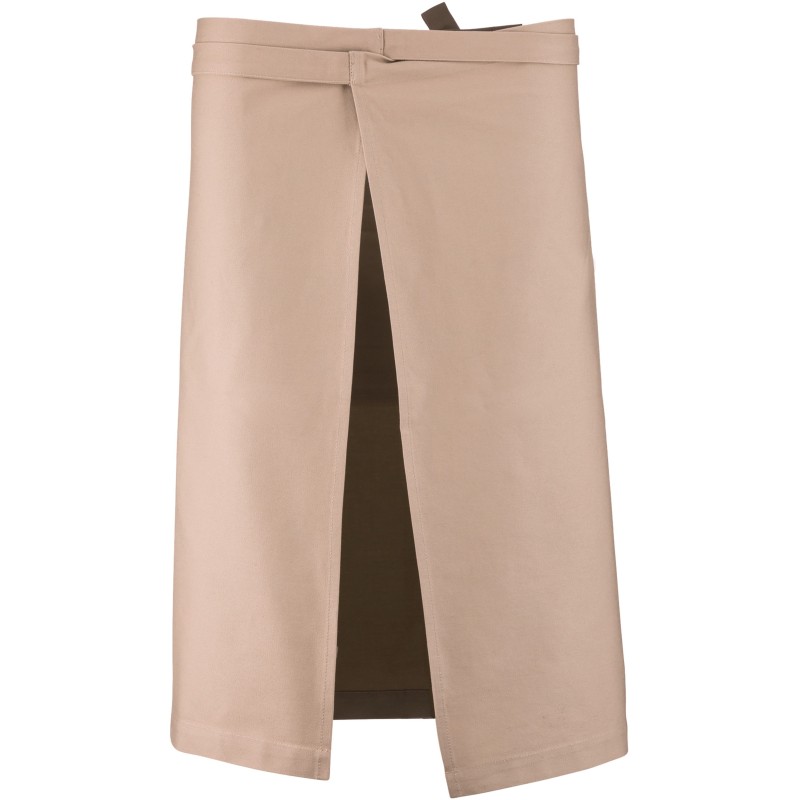 Tablier coton long Beige BACK