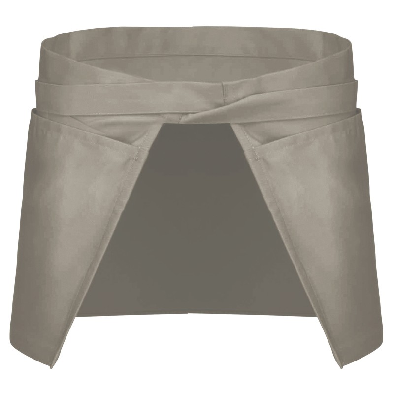 Tablier polycoton court Beige BACK