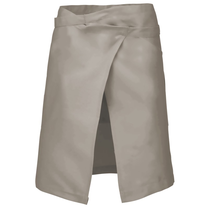 Tablier coton mi-long Beige BACK