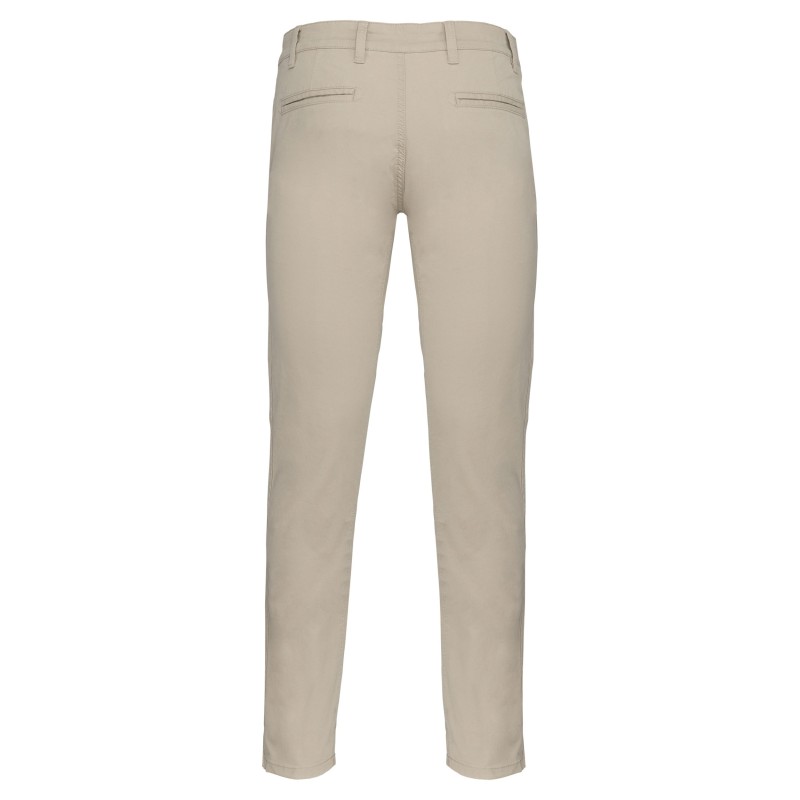 Pantalon chino homme Beige BACK