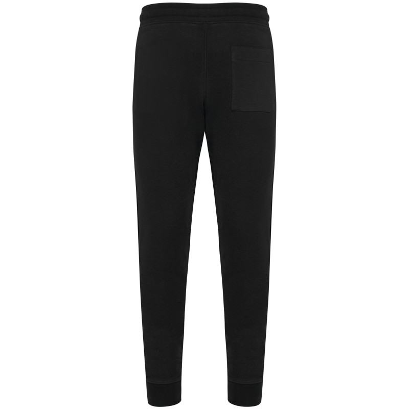 Pantalon molleton non gratté écoresponsable homme Black BACK