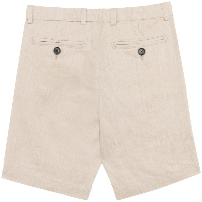 Bermuda en lin garçon Linen Sand BACK