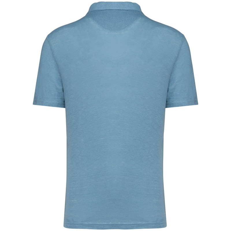 Polo en lin homme Cool Blue BACK